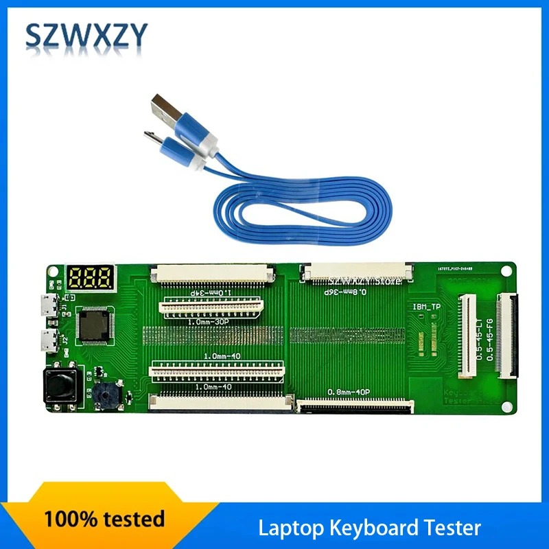 جهاز اختبار لوحة مفاتيح الكمبيوتر المحمول الأصلي الجديد AK12 جهاز اختبار آلة أداة واجهة USB مع كابل 100% تم اختباره سريعًا #1