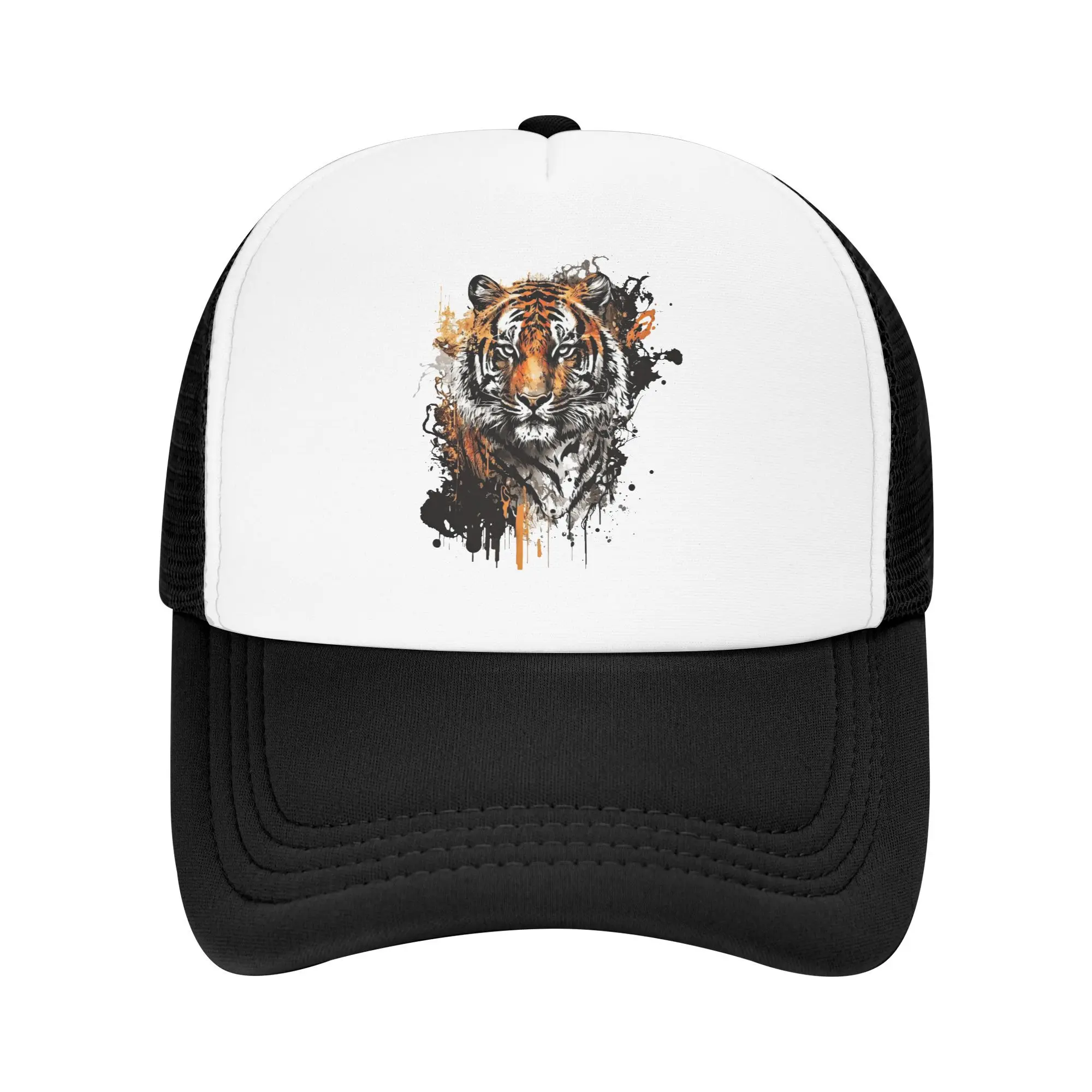 

Бенгальский тигр Имни Snapback Шляпа для мужчин и женщин Дышащая охлаждающая сетчатая боковая шапка Кепки Регулируемая подходит для повседневного головного убора
