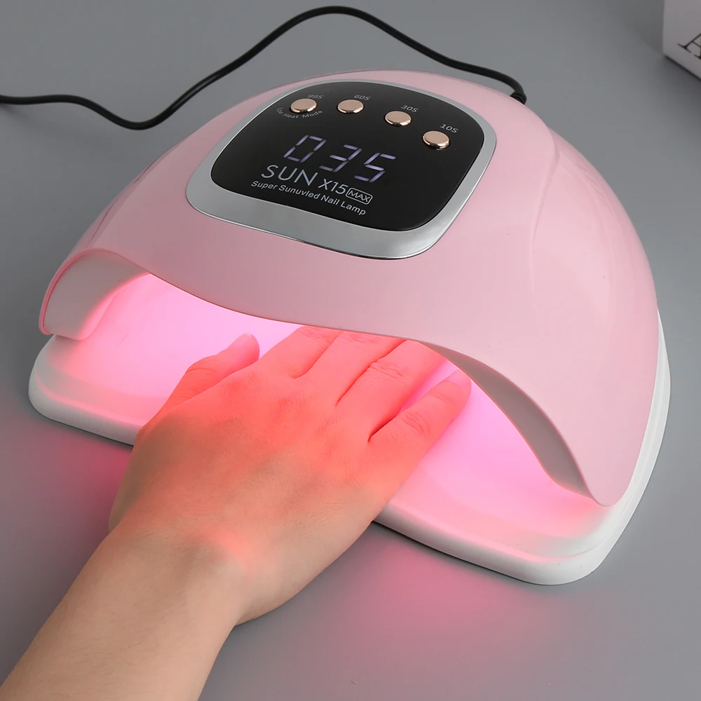 320W Professionele Uv/Led Nagellamp Nagel Droger Nail Fototherapie Machine Dubbele Lichtbron Uv Nail Lamp Voor Nail Art Diy Gebruik