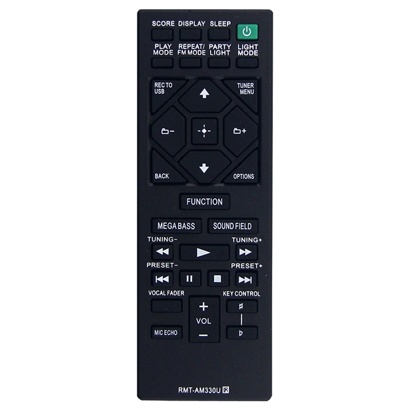 Compatível com Sony Audio MHC-V50 MHC-M20 MHC-V21 MHC-V77W MHC-V71 Controle Remoto RMT-AM330U peças de reposição