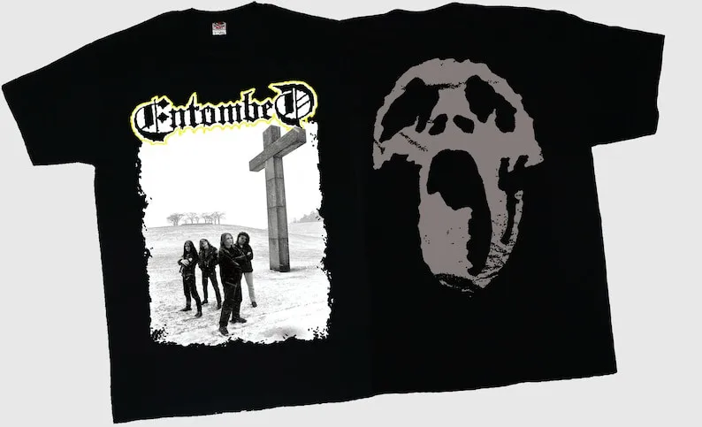 New D T G printed T-shirt - ENTOMBED - Uprising