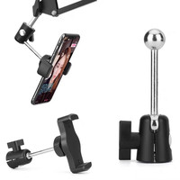 17mm Head Ball Adapter to 3/8 Hot Shoe Tripod Mount Camera Cradle Ball Head Mic Holder Extension Rod Mobile phone installation