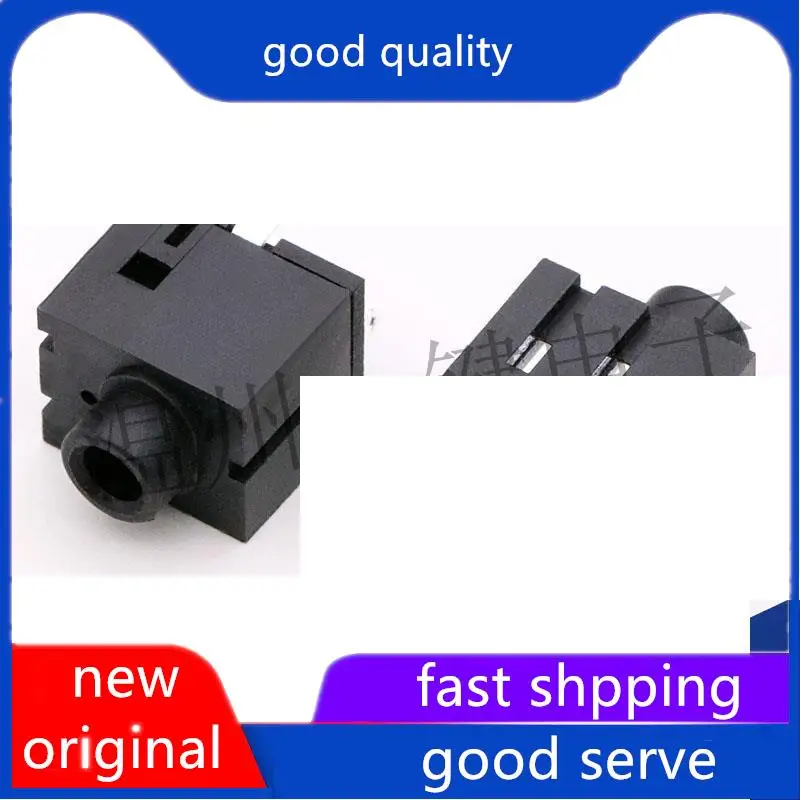 10pcs original new Earphone socket 5-pin PJ-354A fully plastic with 3 fixed pins Ф 3.5MM female socket power plug
