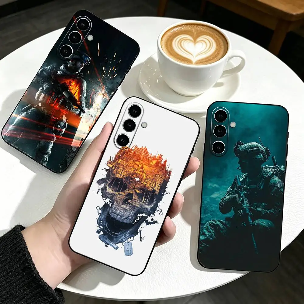 B-Battlefields- 6 shooting Game   Phone Case For Samsung Galaxy A73,A72,A71,A70,A53,A52,A51,Soft Silicone Black Cover