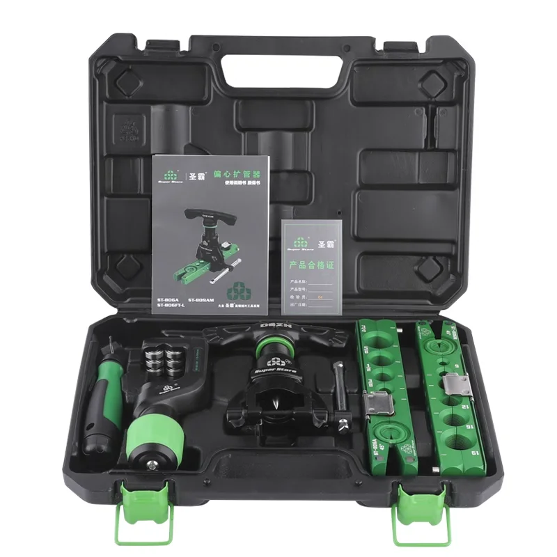 Bintang Super ST-806FT Set Expander Pipa Tembaga Alat Flare Alat untuk Membesarkan Lubang AC Set Alat Pembakaran Pipa Alat Expander Tabung
