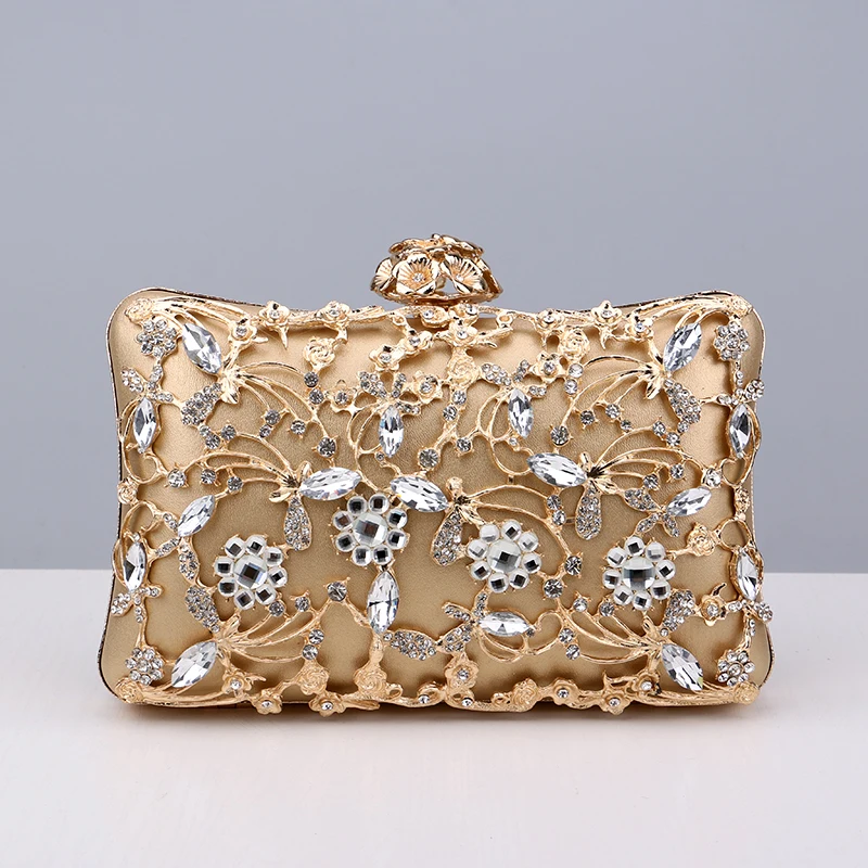 Imagem -05 - Shinny Glitter Evening Bags Rhinestone Hard-surface Box Bags Bolsa de Ombro Elegante para Casamento Feminino Banquete Luxo