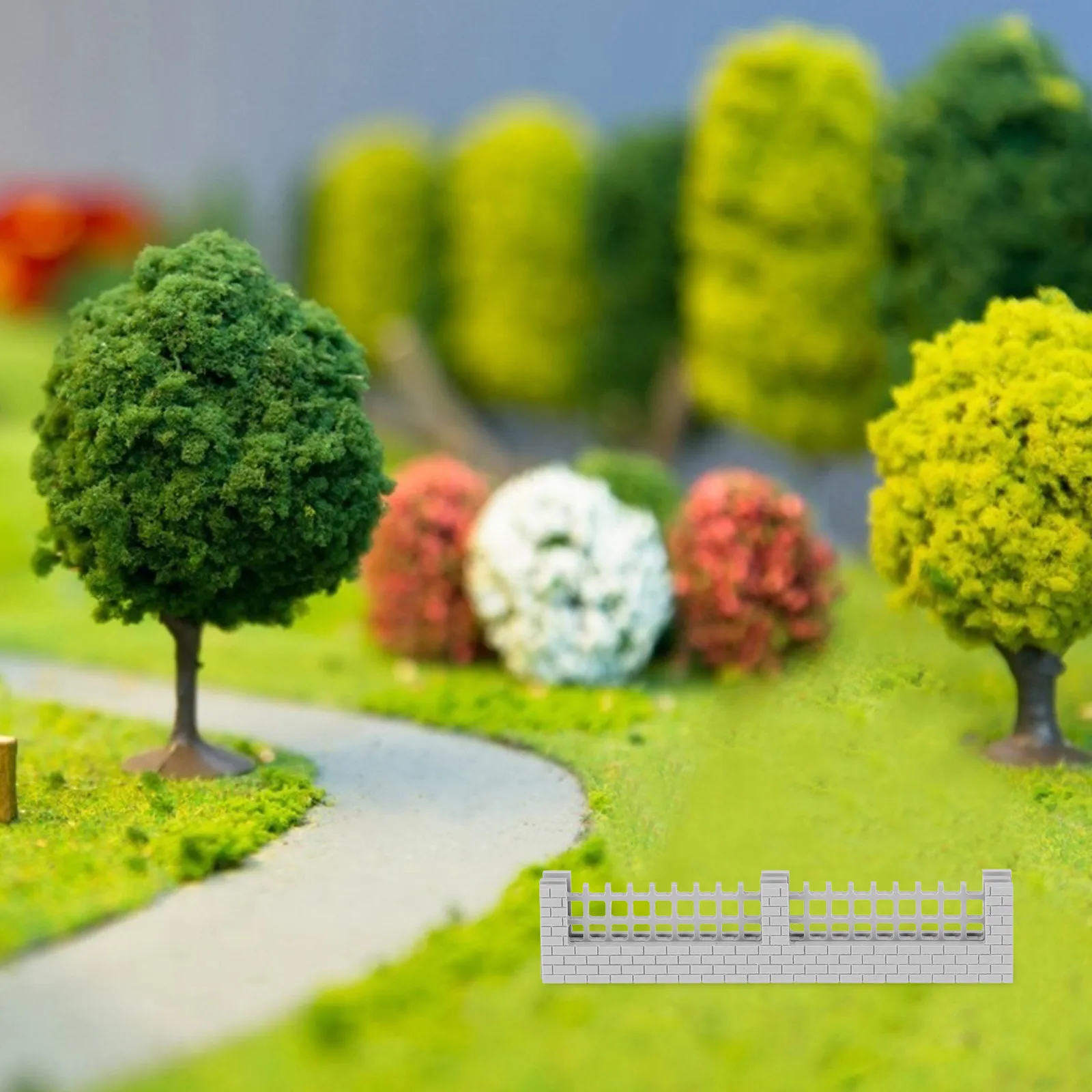 

Mini Garden Fence Plastic Decorative Border Fencing for Fairy Gardens Micro Landscapes Flower Beds Dollhouse Scenes Village