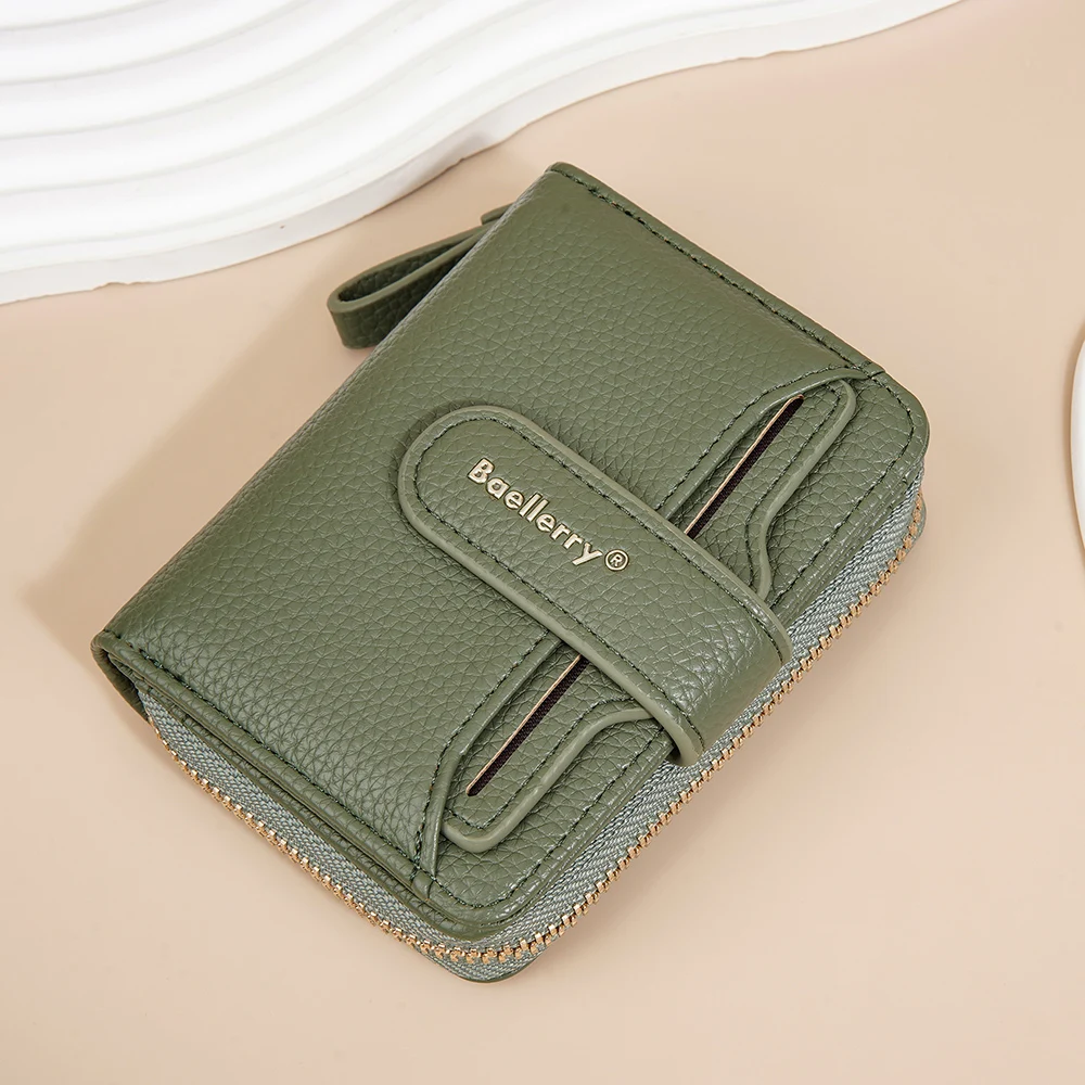 Multi-colors Fashion Women Coin Purse Leather Wallet Short Belt Hasp Ladies Girls Card Holder Clutch Bag Green Wallets for Women