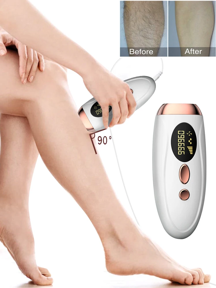 Depilator permanente do laser para mulheres e homens, 999999 relâmpagos, corpo, biquini, pés,