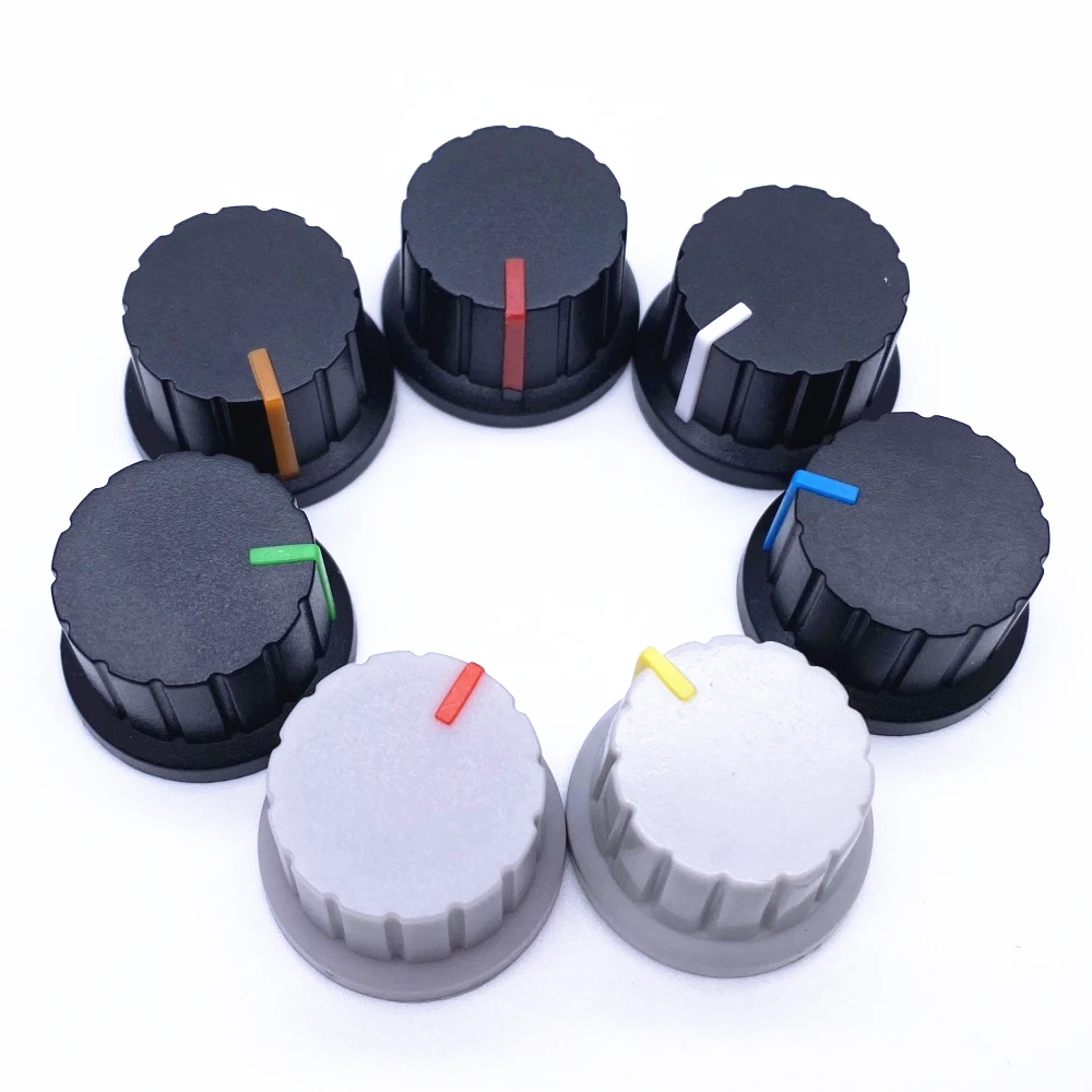 10PCS 24*15mm Potentiometer Knob 6mm Flower-axis Volume Control Knobs Knob for Encoder