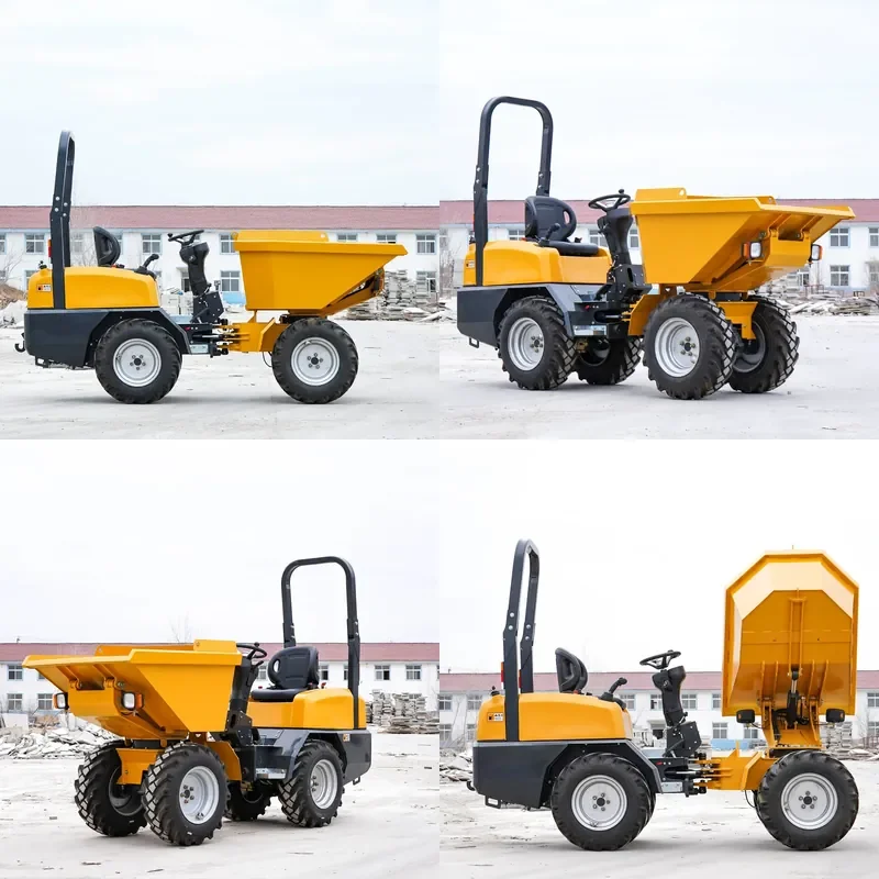 2026 CE EPA EURO 5 1 Ton Dumper Truck 4x4 Wheel Mini Dump Truck with Cheap Price for Sale