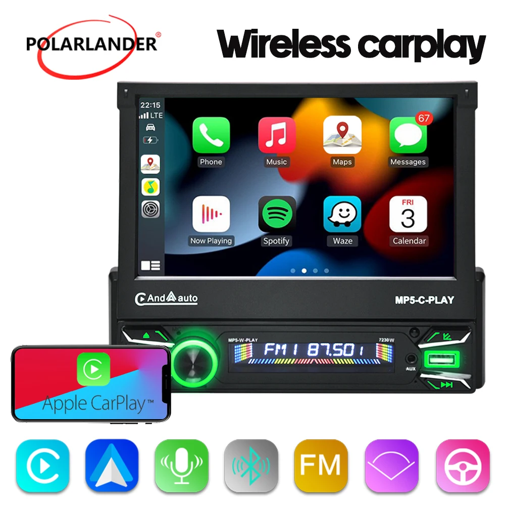 Single Din 7" Car S…