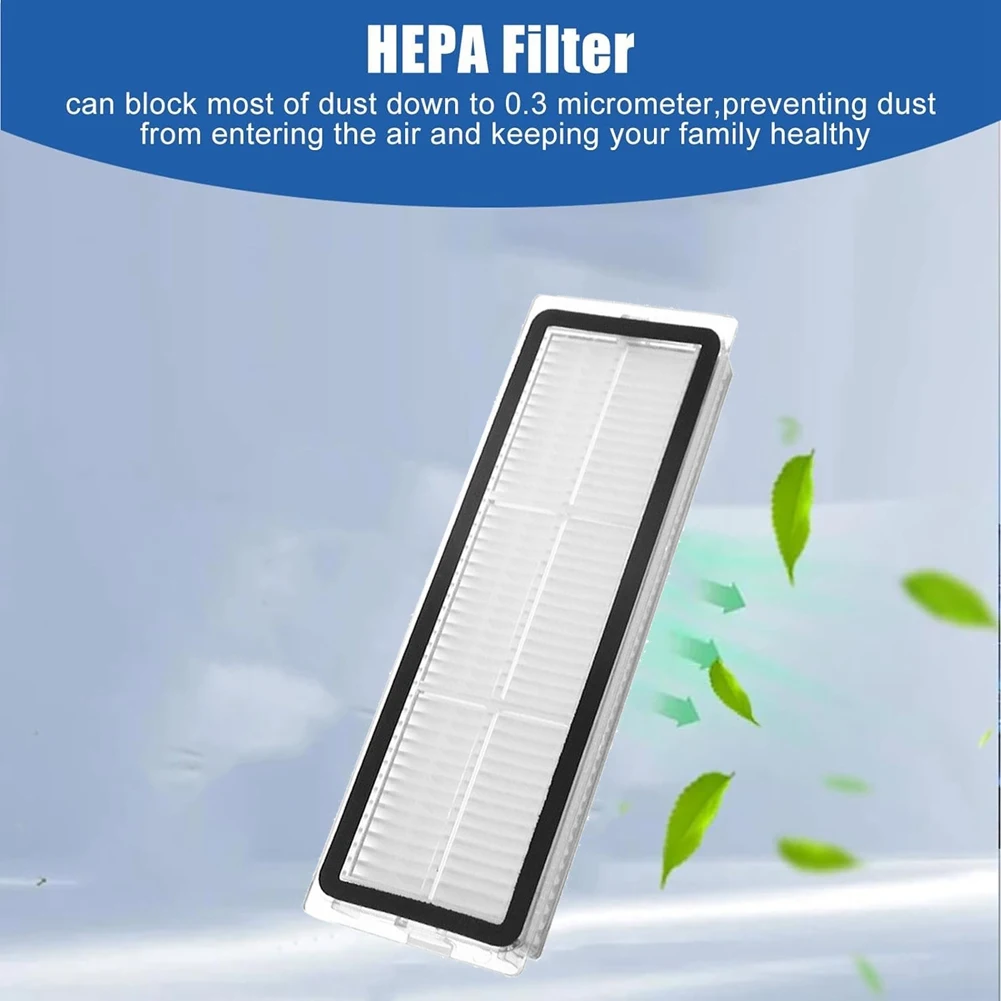 A62K Accessories Kit for S10 Plus / Trouver S10 Plus Vacuum Parts Roller Side Brush Filter Mop Cloths Dust Bag