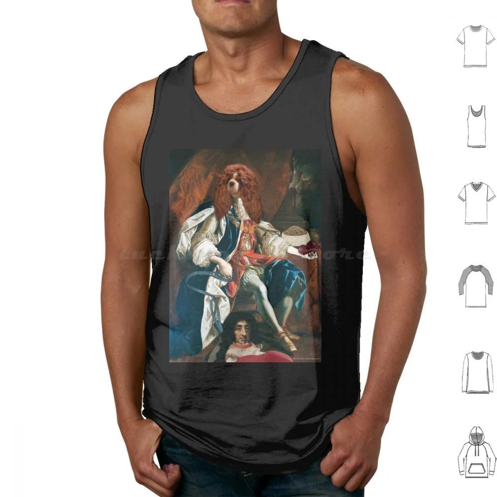 King Oscar And His Spaniel Tank Tops Vest Sleeveless Cavalier King Spaniel Spaniel King King Spaniel King Cavalier Spaniel