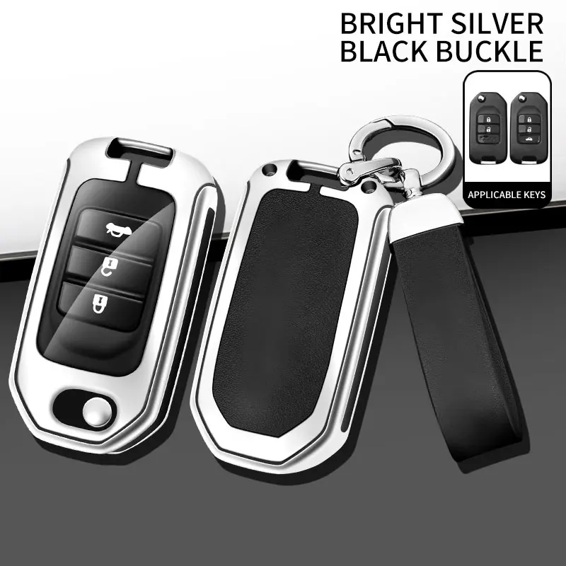 Autoschlüssel-Schutzhülle für Honda Civic HRV CRV XRV CR-V Crider Odyssey Pilot Fit Accord Zubehör Tasche – Detail 19