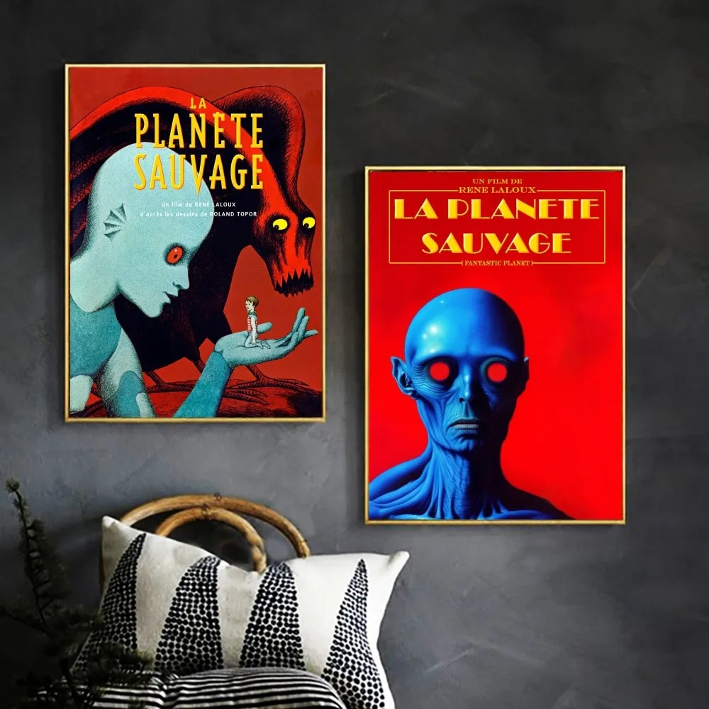 Fantastic Planet La Planete Sauvage Poster No Framed Poster Kraft Club Bar Paper Vintage Wall ArtPainting Bedroom Study Stickers