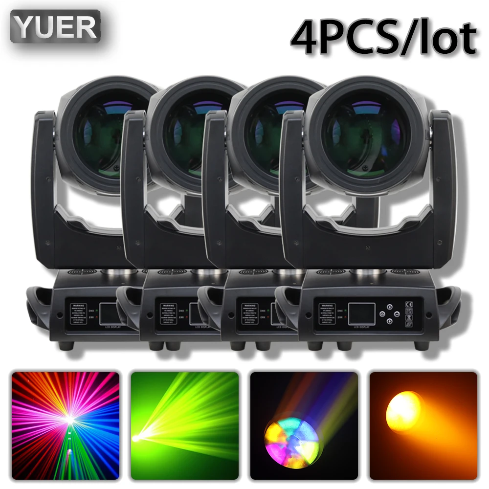 4PCS/Lot 230W 7R Beam 0SRAM Moving Head Lighting Professional Stage Equipment DJ Projector Disco Ball Party Stage DMX512 16/20CH