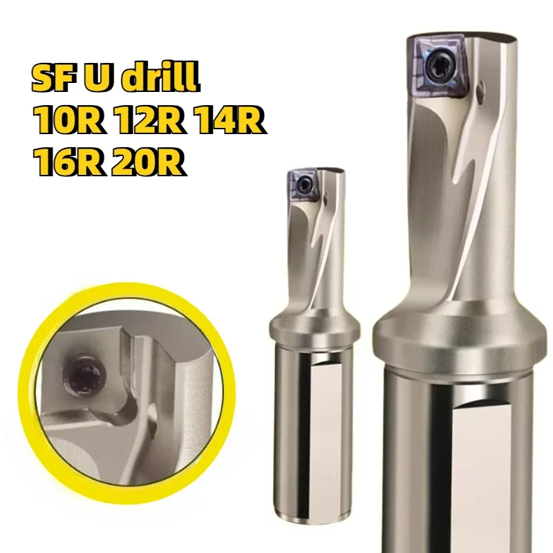 High Efficiency SF U drill 10R 12R 14R 16R 20R 2.5D 3.25D Drilling turning boring and other integrated multi-function