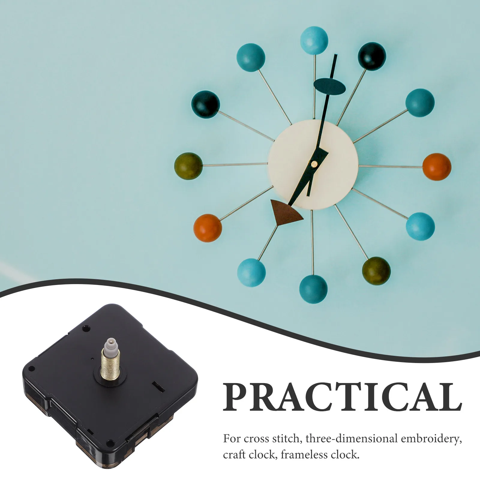 Quartz Clock Movement Replacement Silent Operation DIY Wall Clock Mechanism Repair Part Mute Motor Accurate Time Display