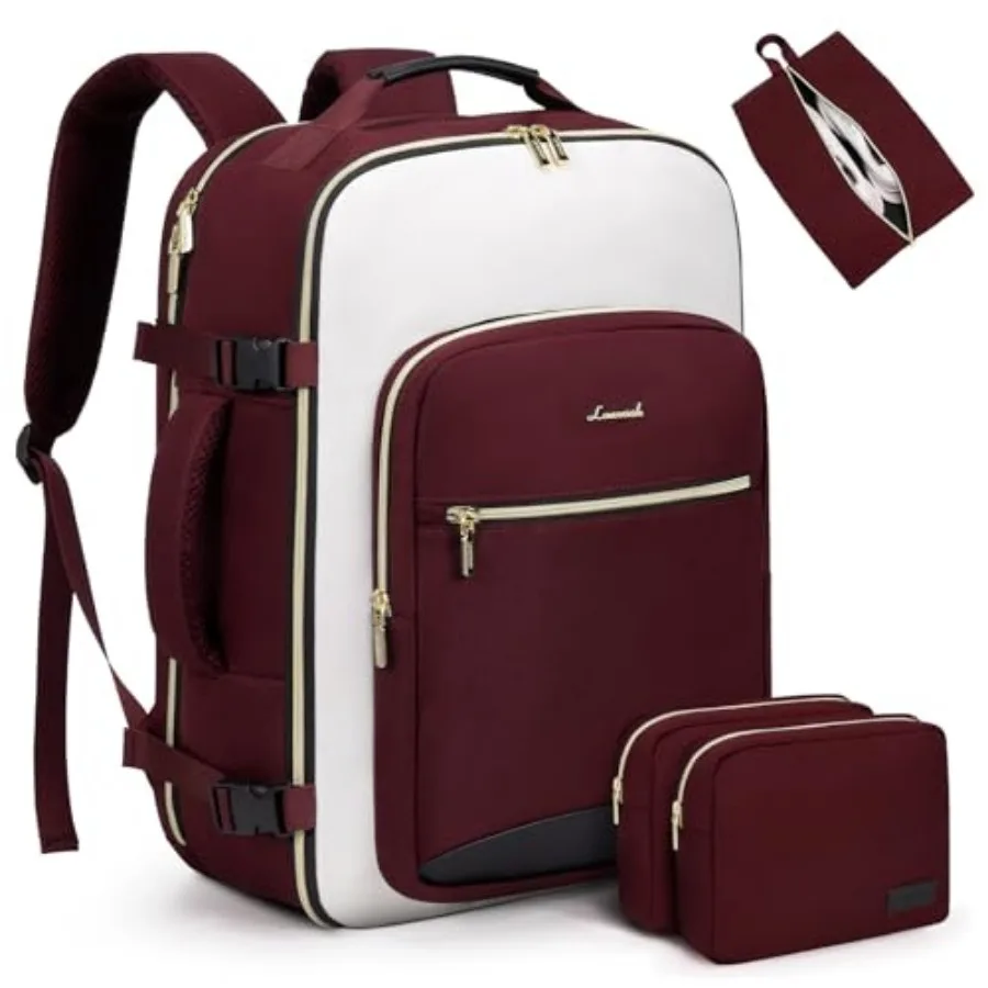 

40L Large Travel Backpack for Women Men, 17 Inch Carry on Backpack for Traveling on Airplane, Personal Item Travel Bag Airline