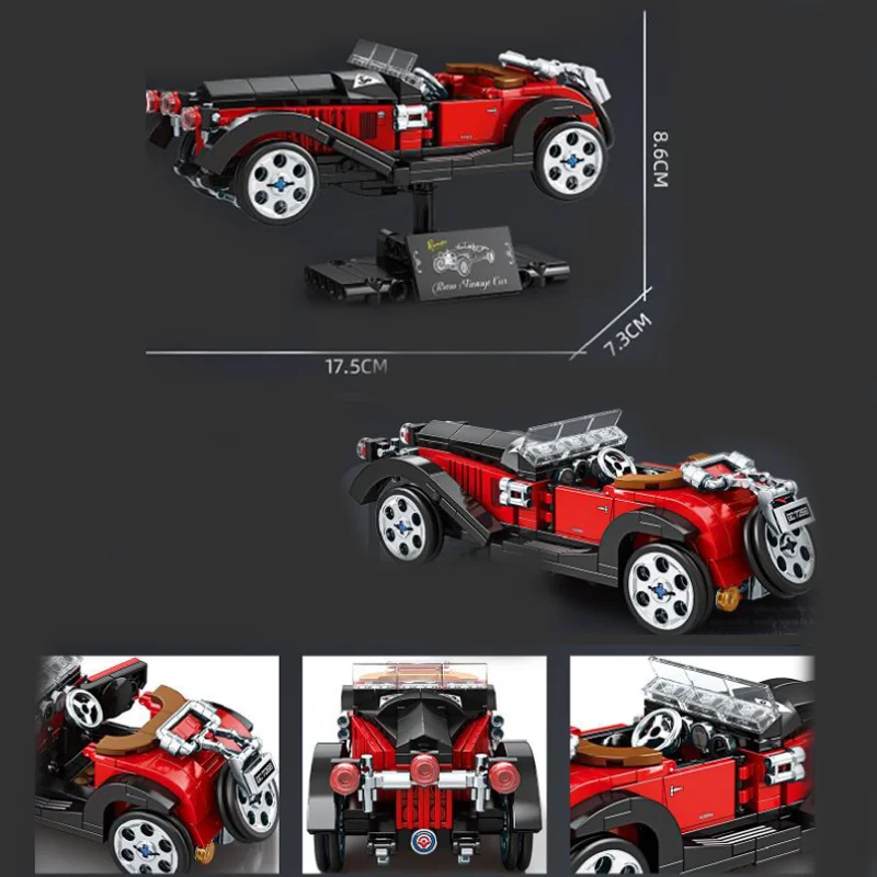 Neuer K2259 Retro Oldtimer Modellbausatz Kinder-Bausatz Spielzeug Sammlung Weihnachtsgeschenke