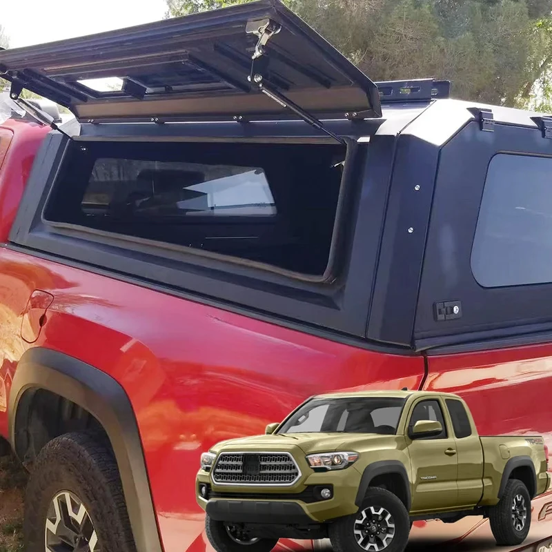 Multifunctional Aluminum Alloy Split High Bed Cover With Sliding 6ft Pickup Bed Exterior Parts