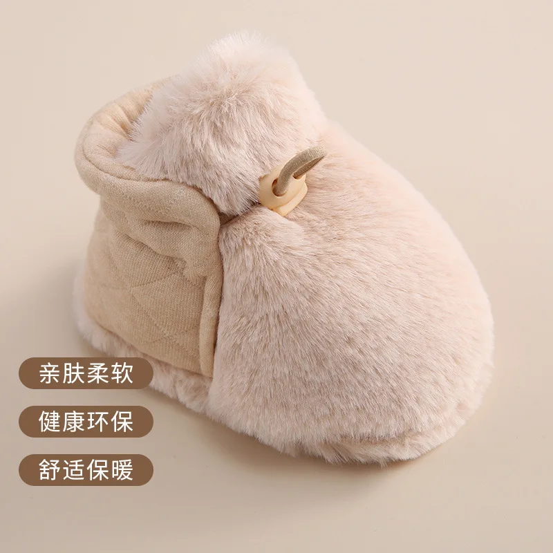 Newborn Baby Winter Shoes Thick Plush Warm Shoe Anti-skip Boy Girls Snow Boots First Walker Shoes Infant Gifts