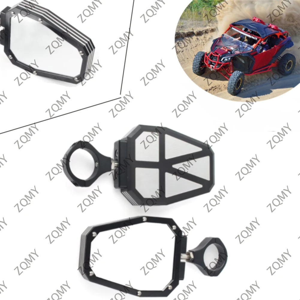 2pcs UTV Offroad Reaview Side Mirrors Rear View Mirror 1.75