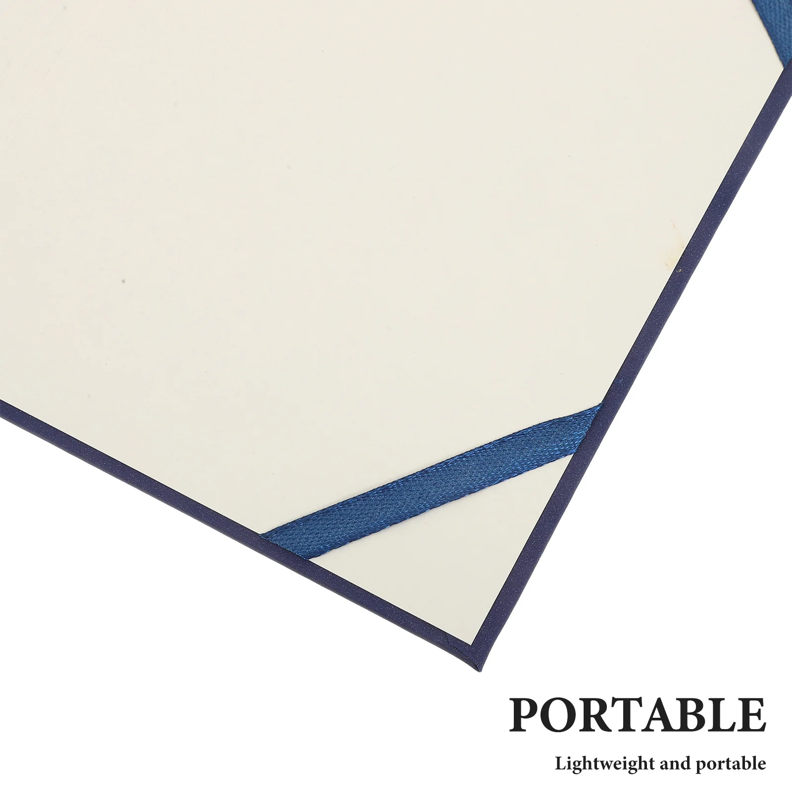 5 قطعة أغطية دبلوم فارغة بلون أزرق A5 حاملي شهادات لحفل توزيع جوائز الكلية حامي ورق المستندات #4