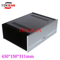 Tokban Audio 4315B 430*150*311mm Aluminum PASS Power Amplifier Chassis Enclosure Diy Class A Amp Case Shell