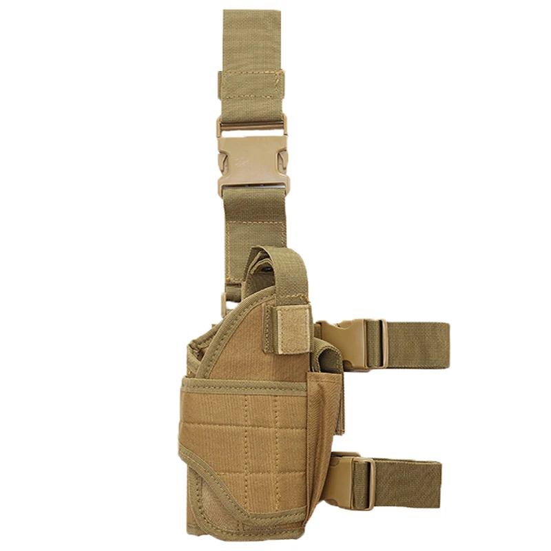 Funda táctica pierna nailon para pistola – Caza tiro airsoft - imagen 2