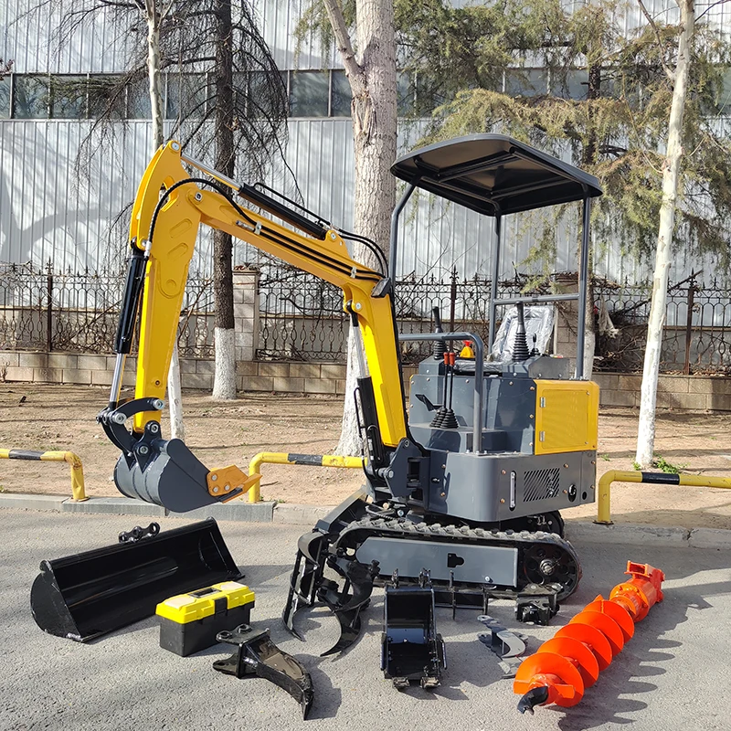 カスタマイズ1.8トンミニショベル小型掘削機クローラー式掘削機 農地工事建設用 中国カスタマイズ