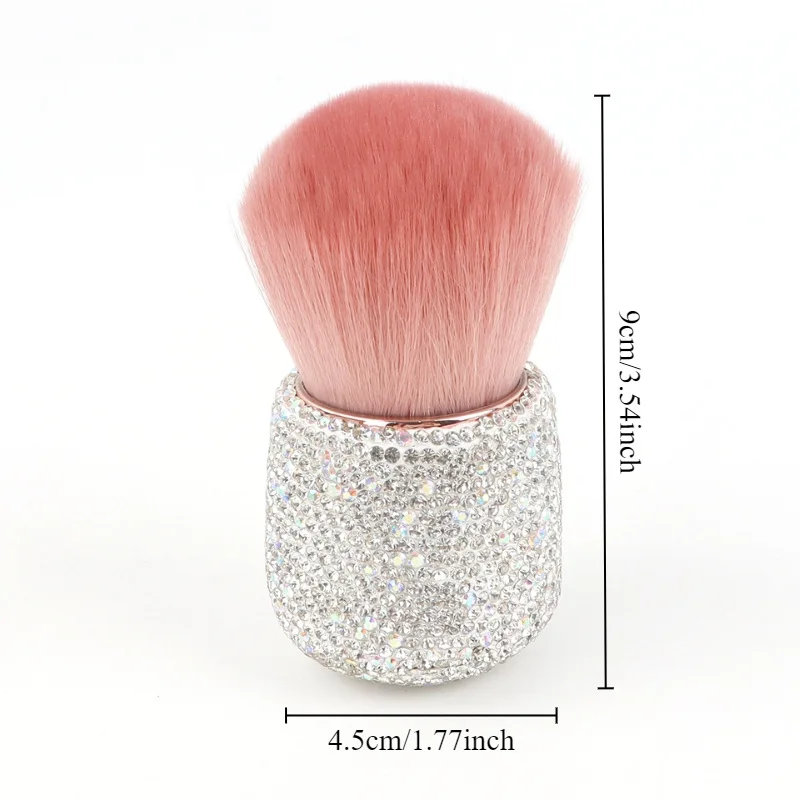 Diamond-Encrusted Mini Makeup Brush Soft Fluffy Setting Brush Honey Powder Dot Color Brush High Appearance Level