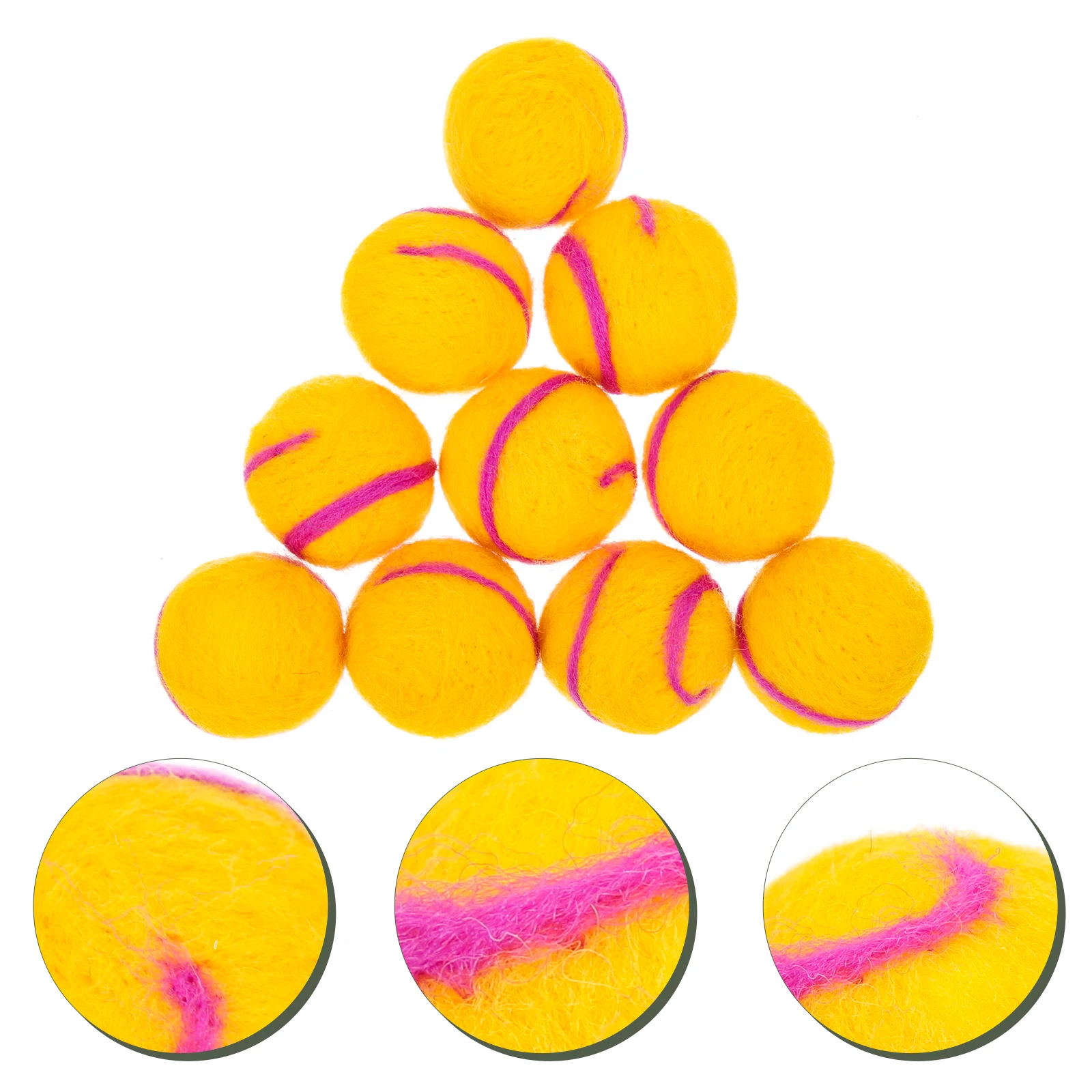 

10 Pcs Wool Felt Ball Accessories Christmas Decor Balls for Crafting Prom Pendants Hanging Adornments Diy Decors