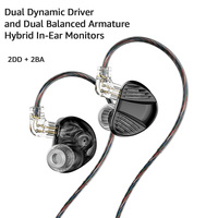 TRN V10 PRO 2DD+2BA Monitor IEMs V10PRO Earbud Dual Dynamic Drivers + Dual Balanced Armature Hybrid In-Ear Earphones Earplug