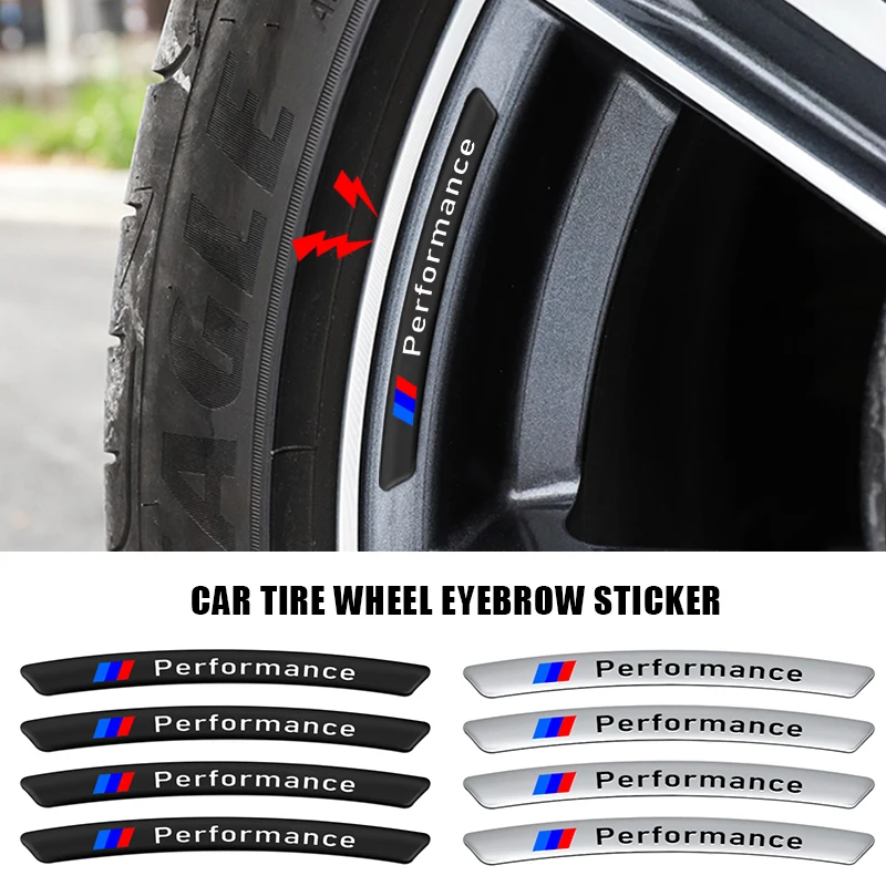 Car Rim Aluminum Stickers Decoration for BMW E36 E39 E46 E60 E90 F10 F30 E93 G11 G12 M3 X3 X5 X6 X1 X2 E92 E87 Car Accessories