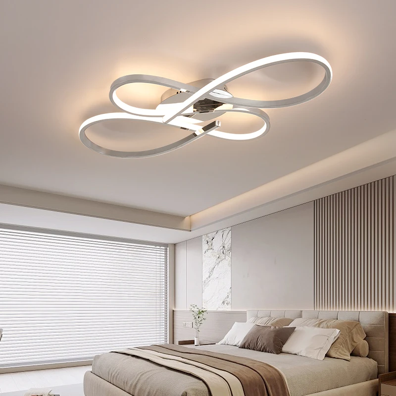 

Новые современные светодиодные потолочные светильники золото/хром/черный потолочный светильник для гостиной, спальни, кабинета, светодиодные потолочные светильники