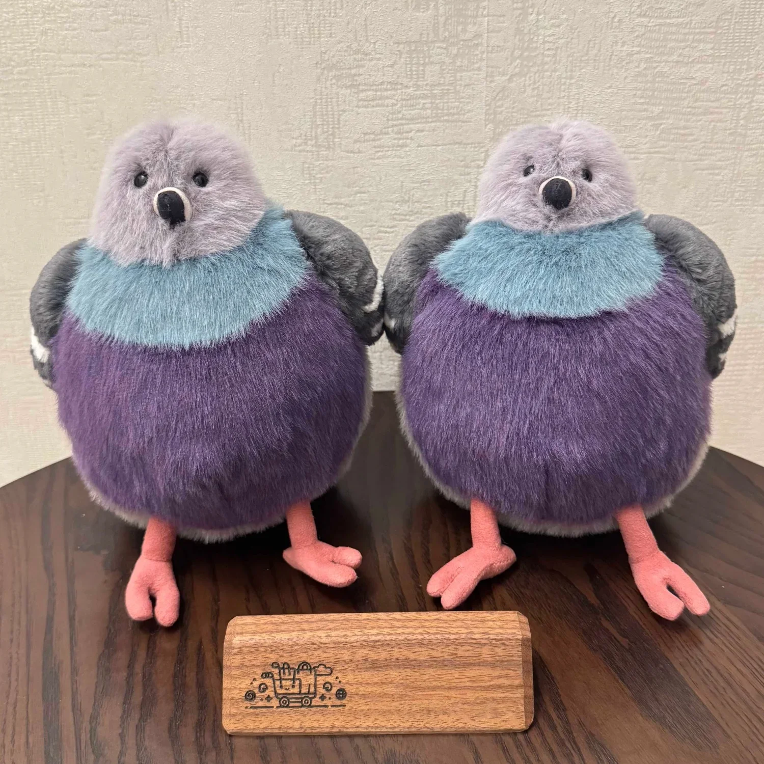 Mooie pluizige duif knuffel schattige zachte vogel knuffeldier cartoon knuffelpop kalmeren slaap verjaardagscadeaus meisje home decor