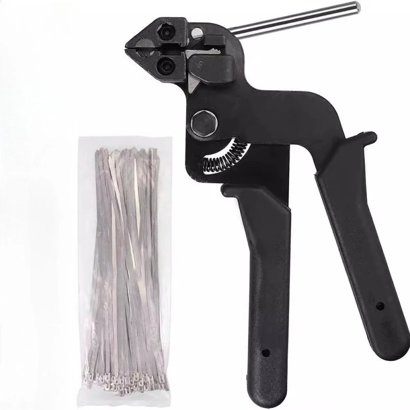 Automatic Zip Tensioning Tool Cable Ties Plier Cable Ties Guns Stainless Steel Hand Fastening Strap Cutting Wrap Tool set