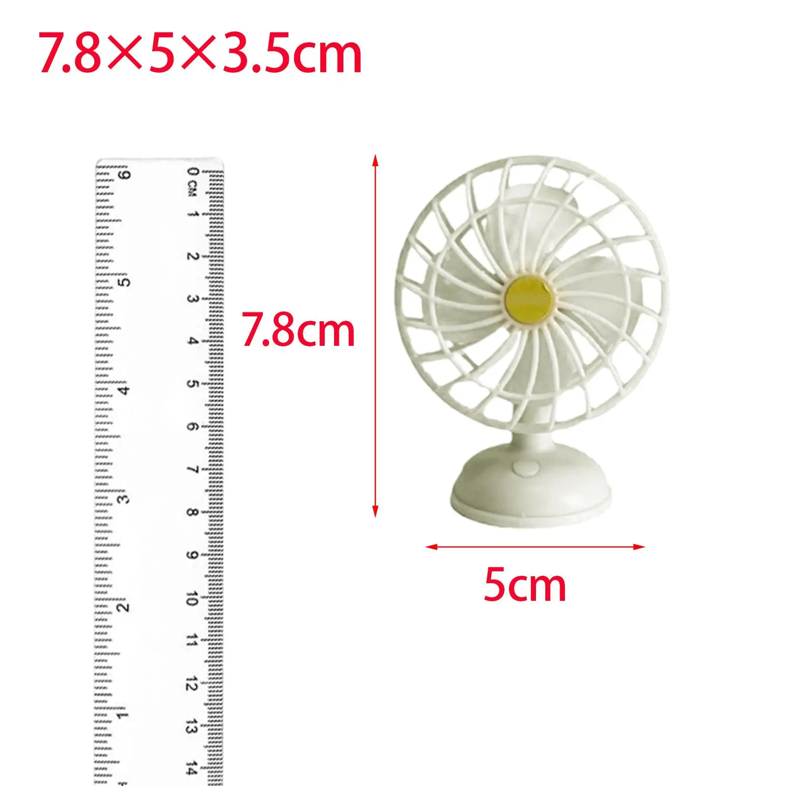 1:12 Domek dla lalek Miniaturowy wentylator elektryczny Miniaturowe urządzenia domowe Ozdoba