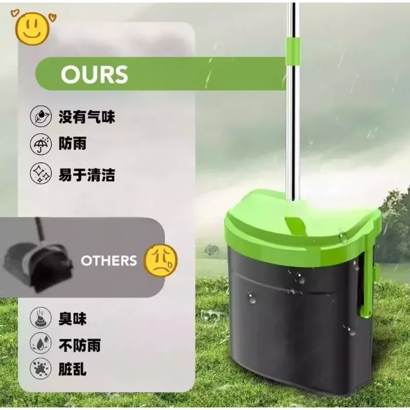 Portable Dog Poop Scooper Pet Waste Picker Upper Easy Clean Outdoor Walking Hygiene Tool for Puppy Cat Excrement Removal