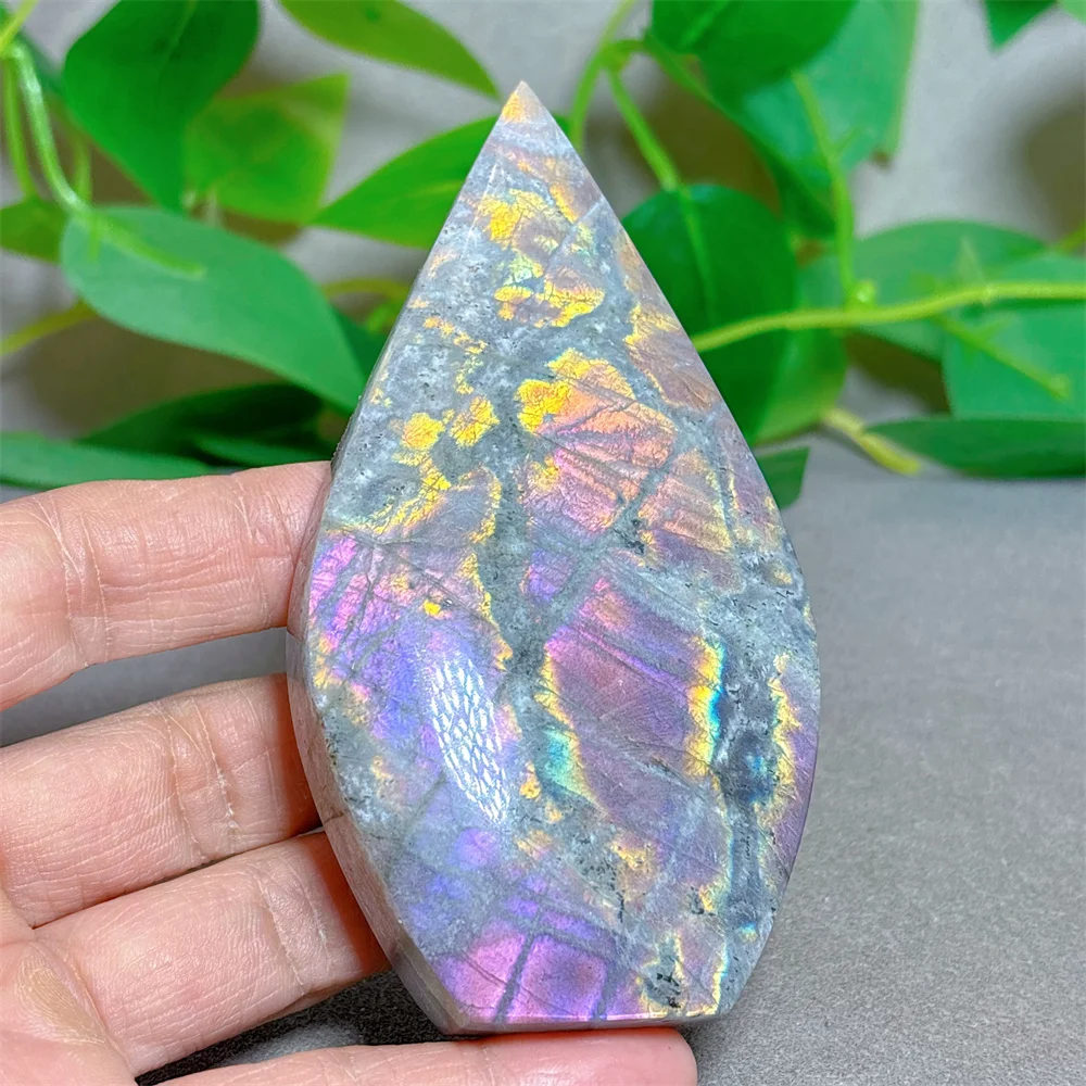 Purple Labradorite Free Form Crystal Natural Stone Quartz Stone Minerals Home Decoration Reiki Craft Gifts Energy Healing Love