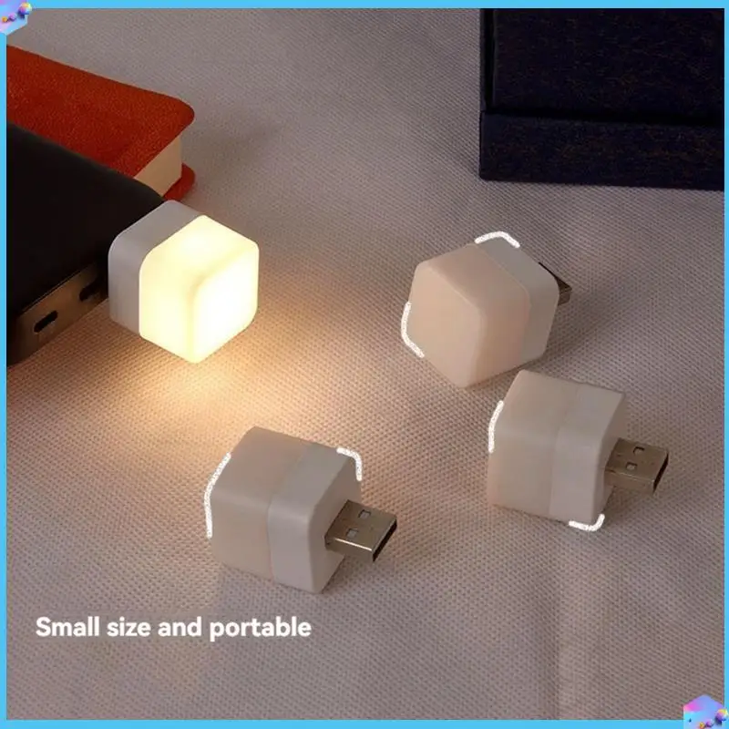 A43T 6PCS USB Plug In Night Light Mini LED Night Light para dormitorios Baños Pasadores de viaje