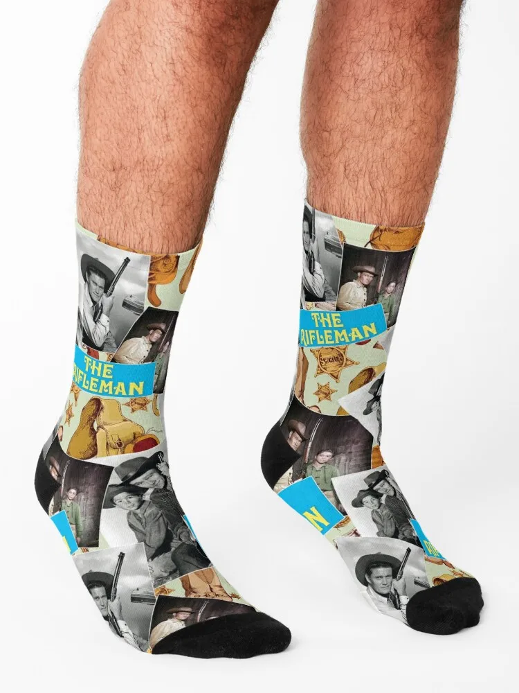 The Rifleman, Western series 60s Socks compression gift colored floral Socks For Men Women's