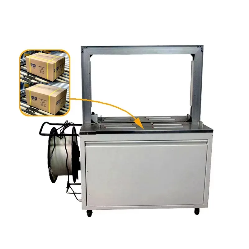 

2025Automatic Strap Carton Case Box Band Packing Bundling Strapping Machine