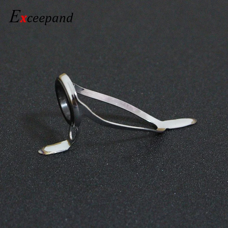 Exceepand 7 PCS Stainless Steel Frame Fishing Rod Guide Boat Rod Eye Line Ring for Fishing Rod Building or Repair