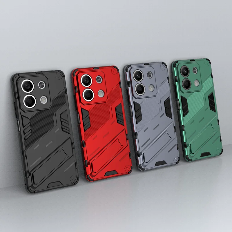 For Redmi Note 13 5G Case Cover Redmi Note 13 Funda Coque Punk Kidstand Armor Shockproof Phone Bumper For Redmi Note 13