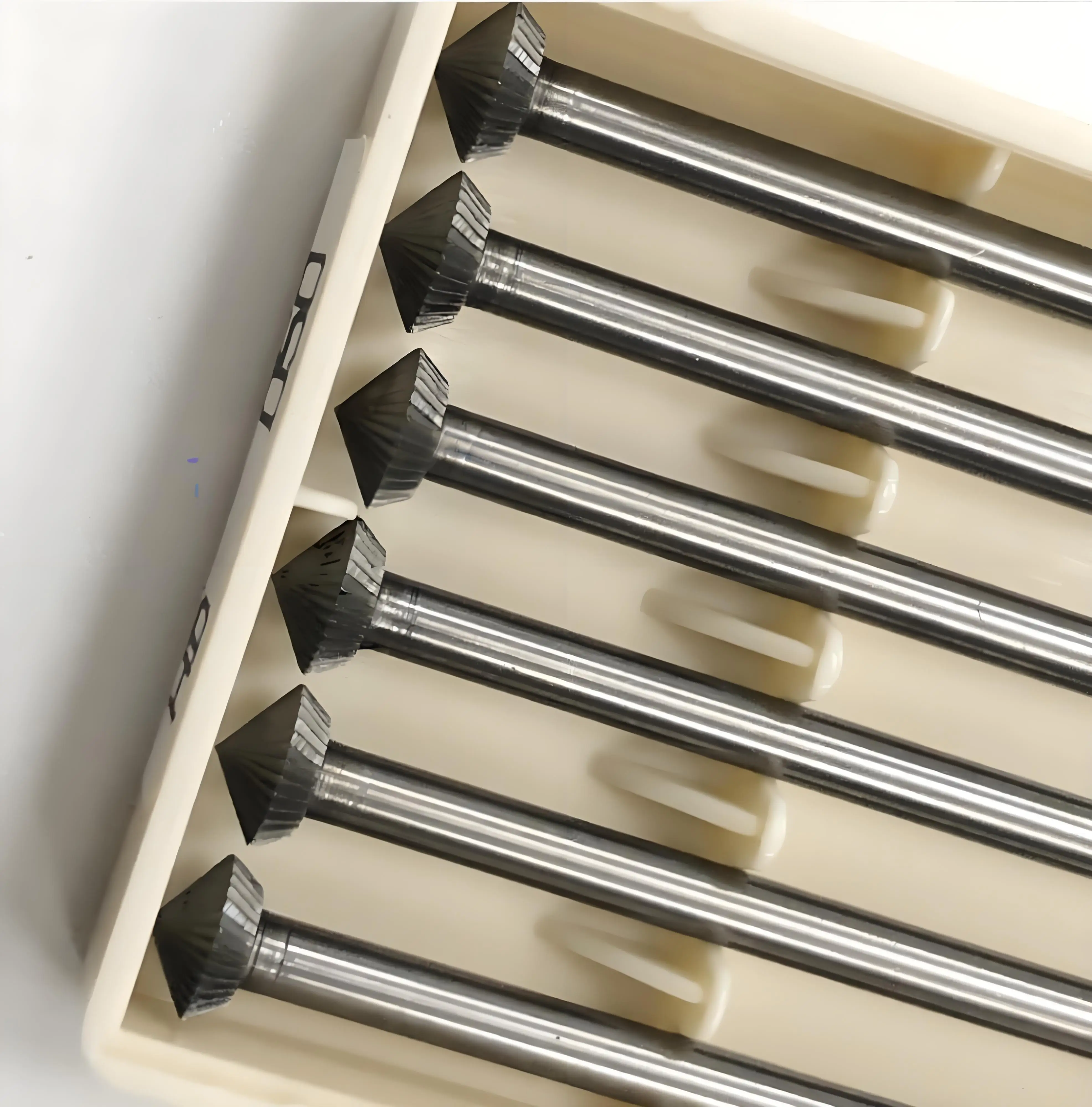 

253 mold degree 90° Steel Hart Bur Bearing Cutter Rotary Cutting Bur for Jewelry Stone Setting Ring Seats 6pcs per Box