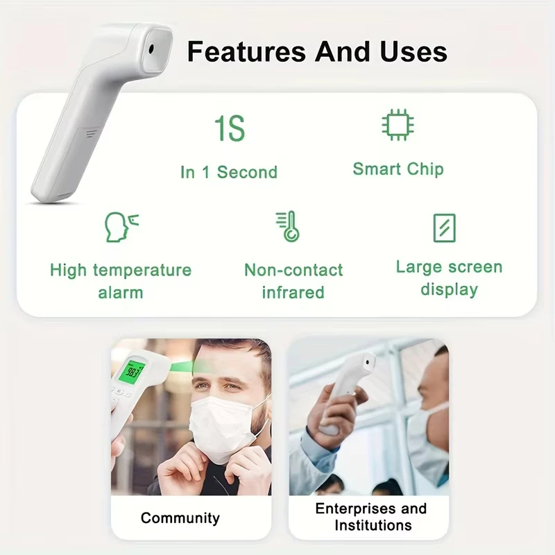 AJC Medical Thermometer Non Contact Infrared Digital Thermometer Body Temperature Fever Measure Tool For Child Adult image 2