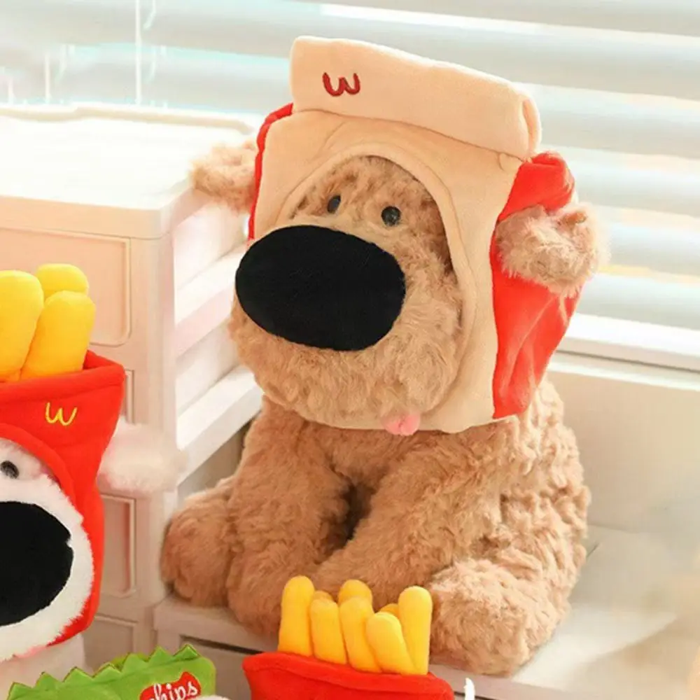 عالية الجودة 35 سنتيمتر أفخم الخبز الكلب الخبز الكلب الكرتون رقيق محشوة دمية وسادة نوم ديكور المنزل